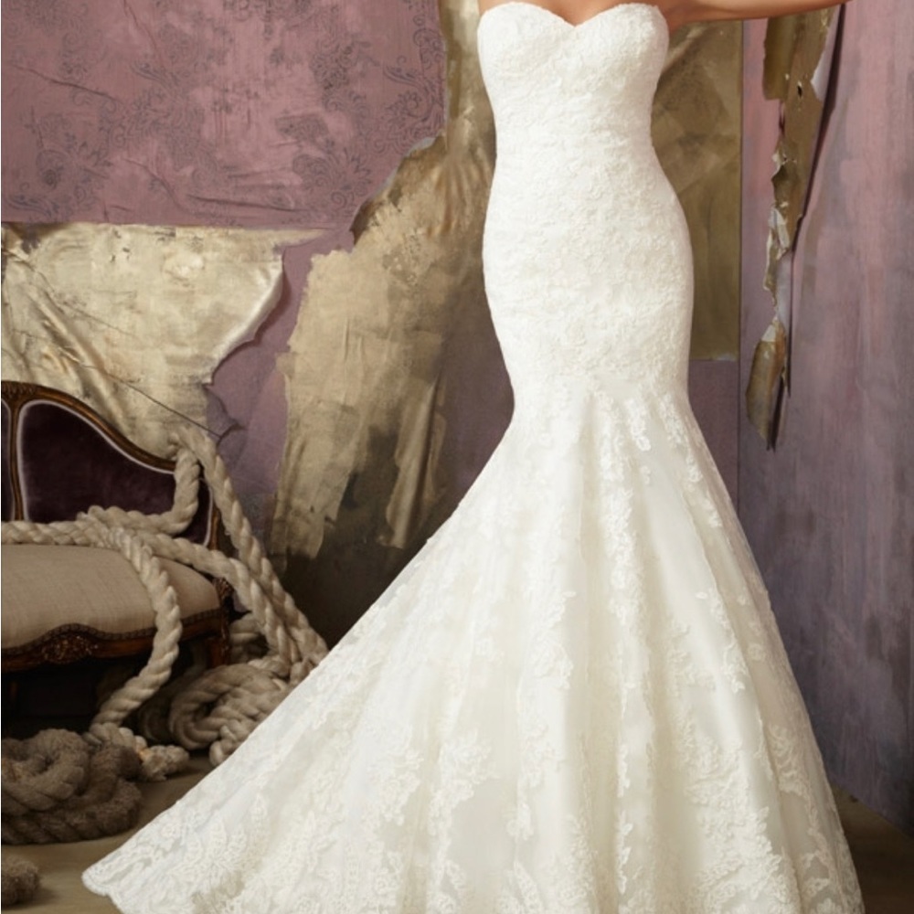 Beautiful white bride dress